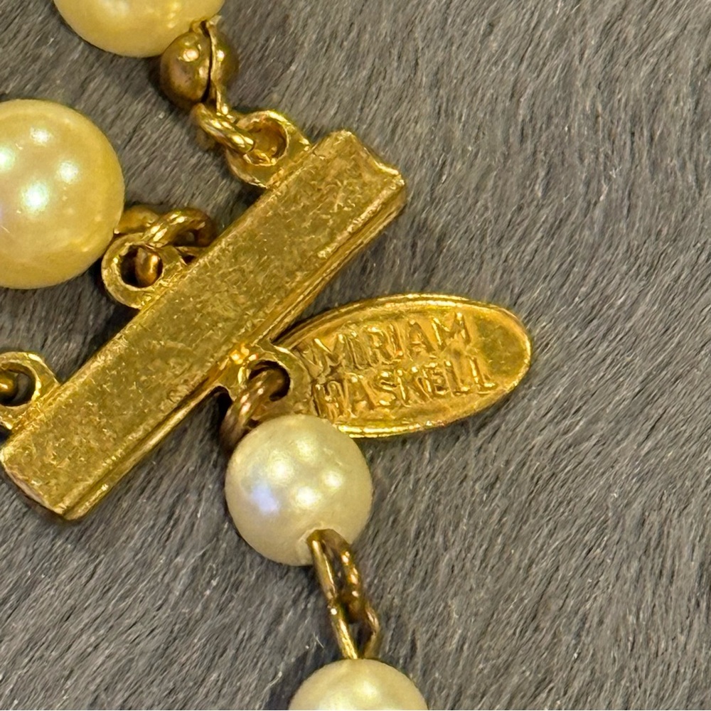RARE Miriam Haskell Cameo Necklace - Picture 12 of 16